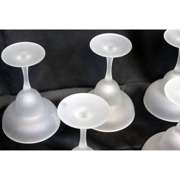 5 Frosted White Margarita Glasses 6.5'' Barware Classic Cocktail Drink - Picture 7 of 7